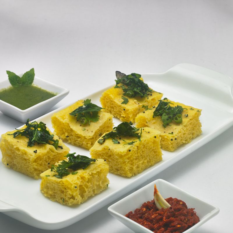 Sourdough Discard Indian Dhokla Steamed Chickpea Cake