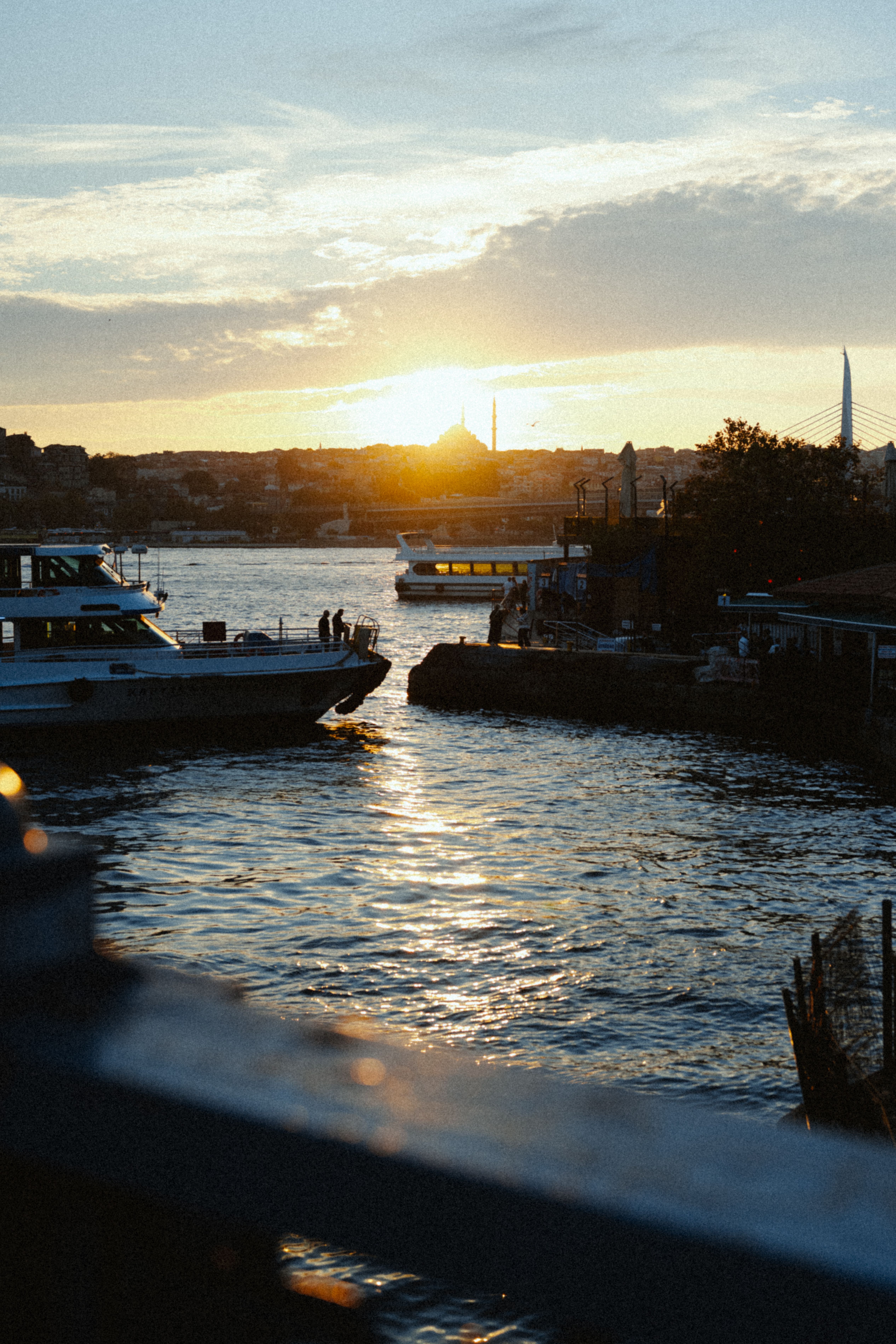 Sunset Silhouette on the Bosphorus