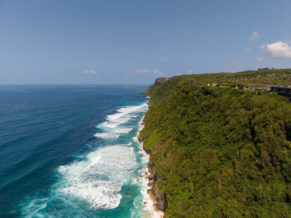 Bali island holiday destination with ocean cliffs in Uluwatu