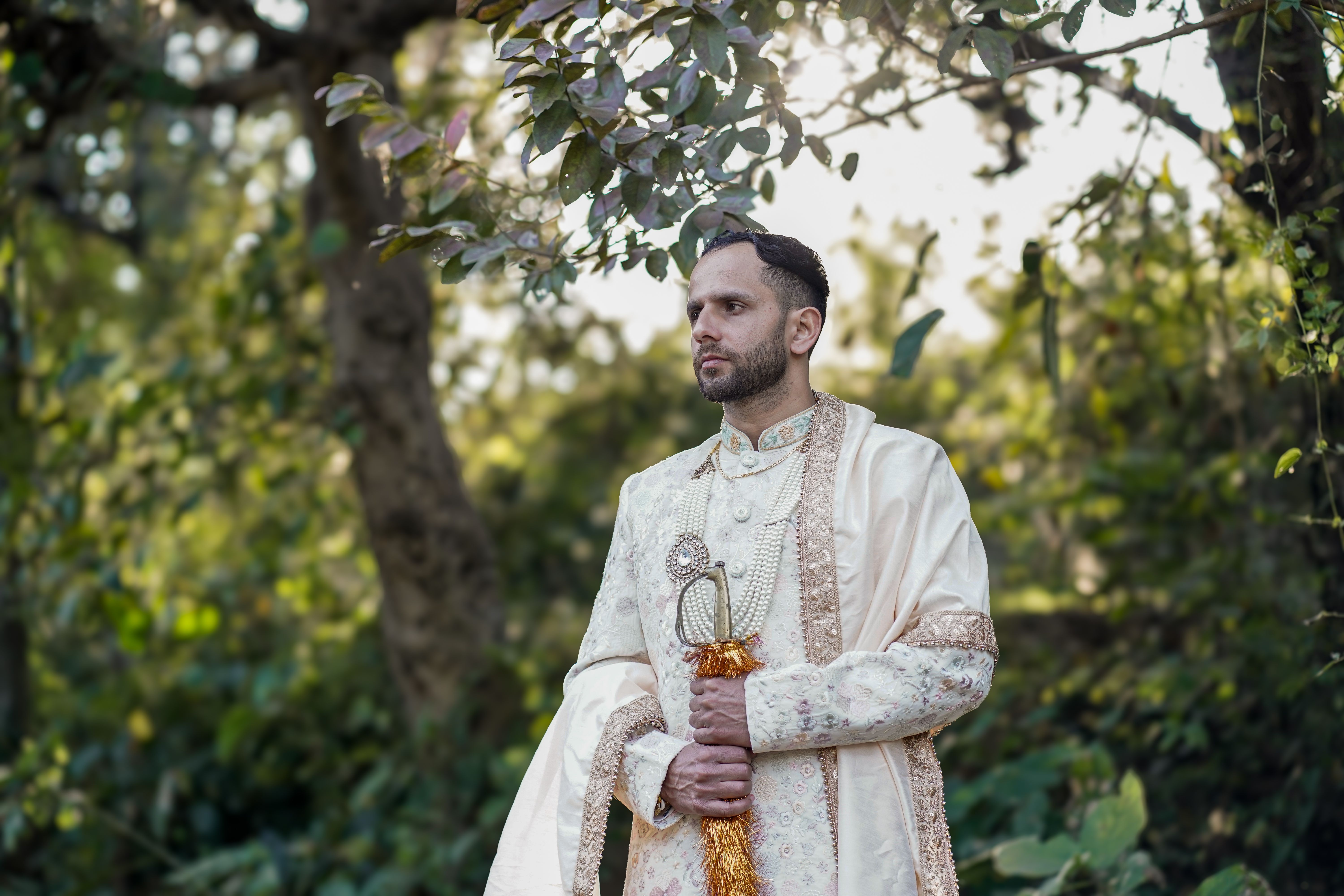 Traditional Attire Portrait in Outdoor Setting · Free Stock Photo