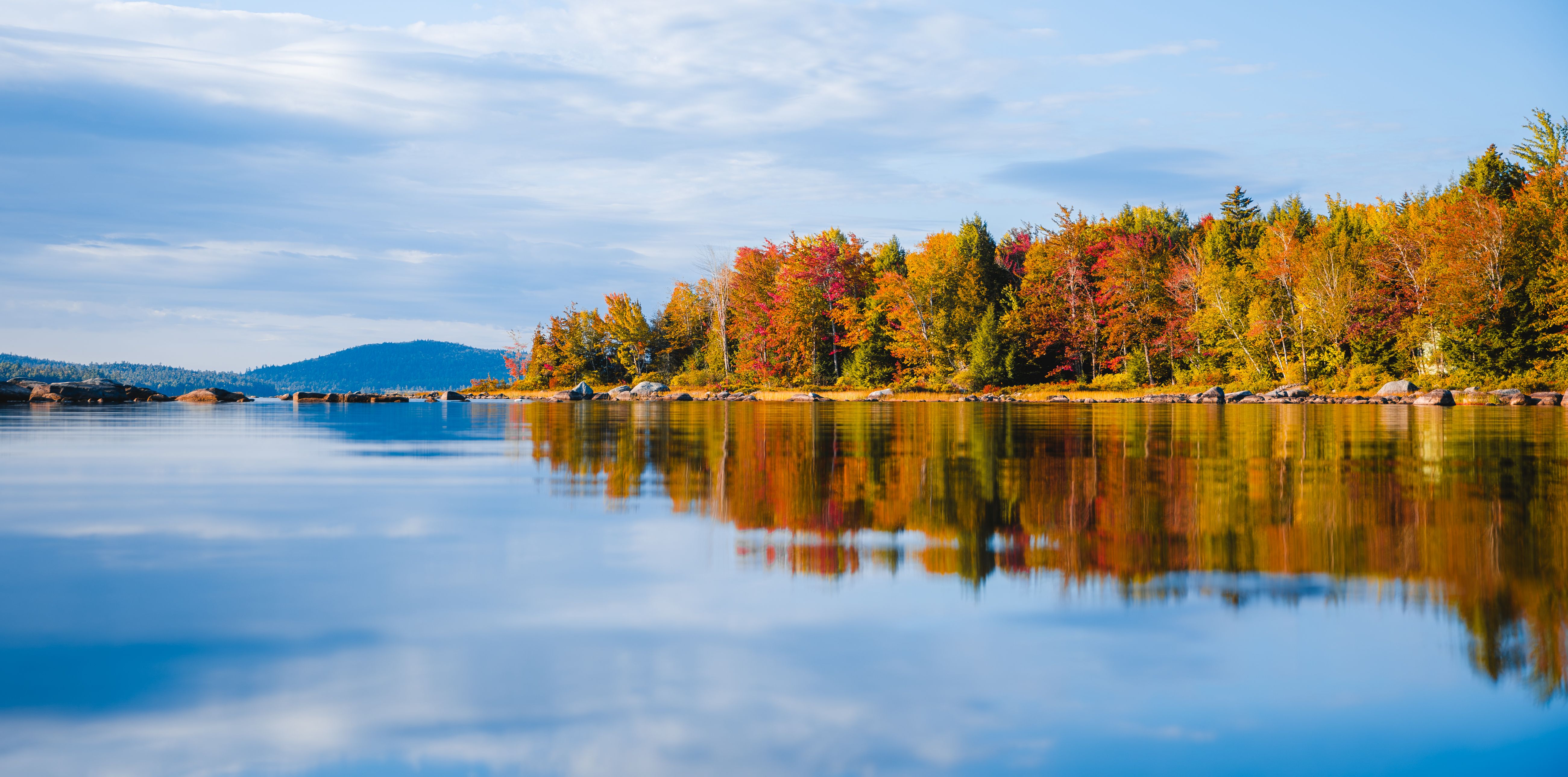 Rainbow Lake along the Appalachian Trail in the 100-Mile Wilderness