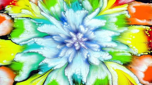 Free Colorful Acrylic Painting Stock Photo
