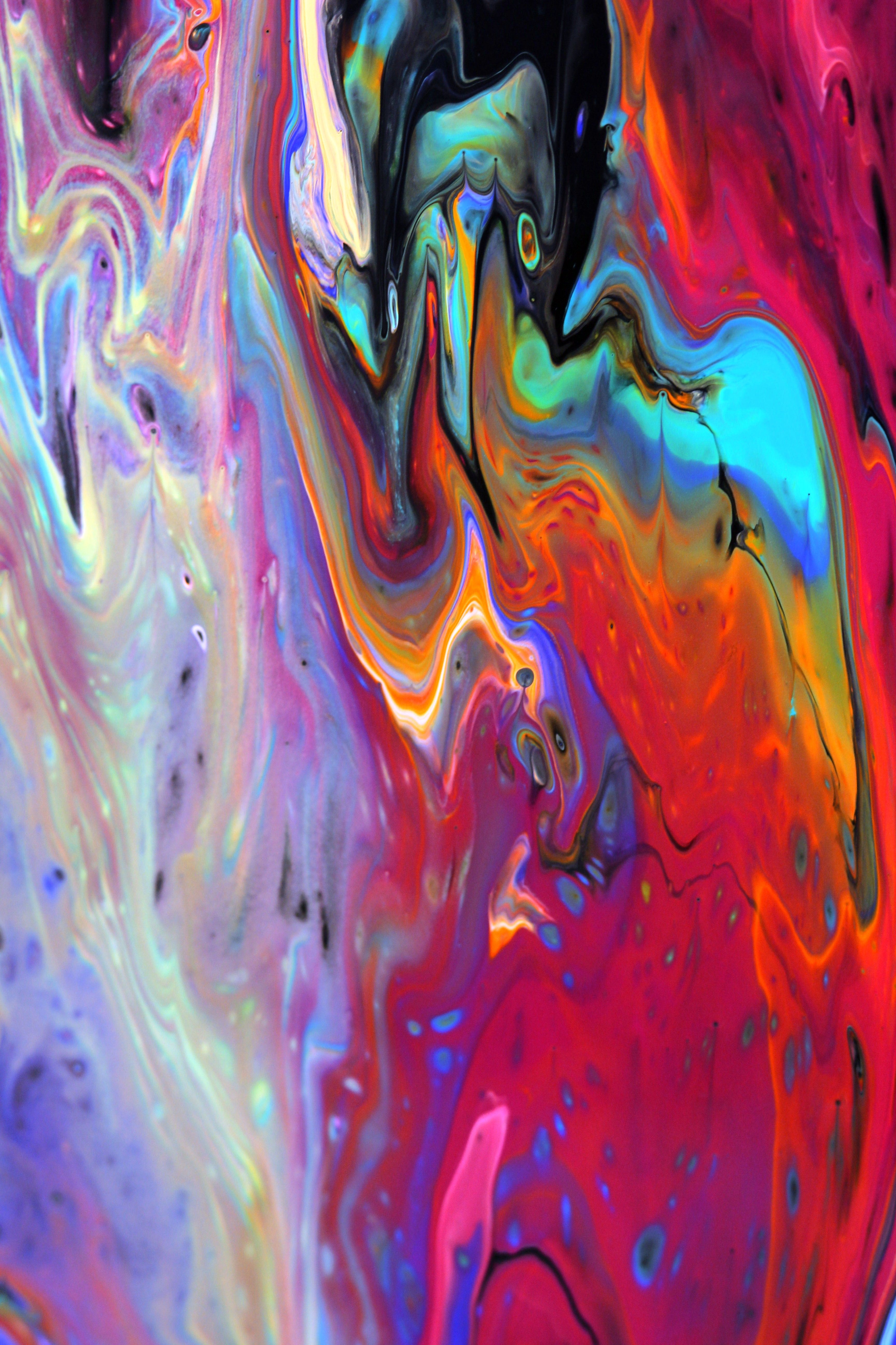 Vibrant Abstract Paint Swirl Art in Guaratuba · Free Stock Photo