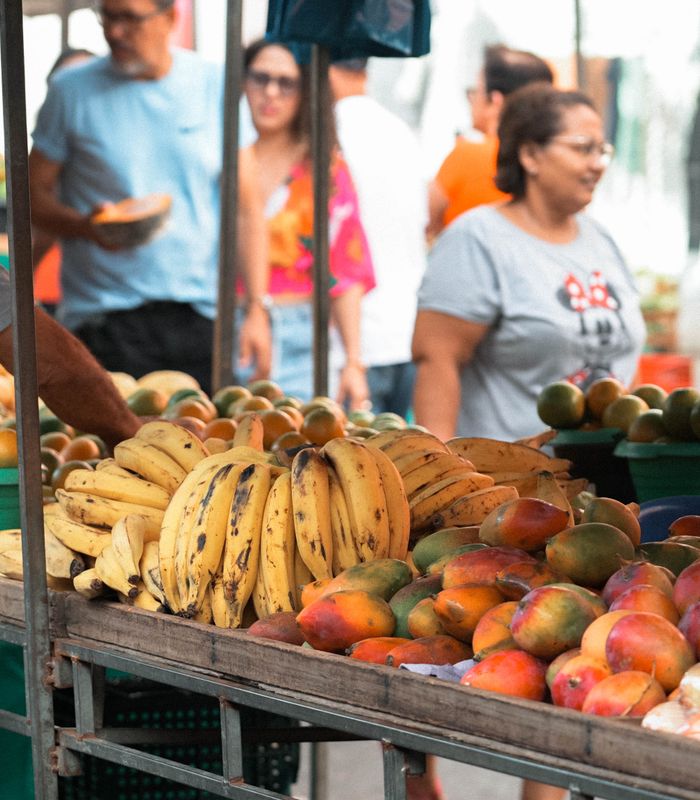 Feira ao ar livre no Espírito Santo
