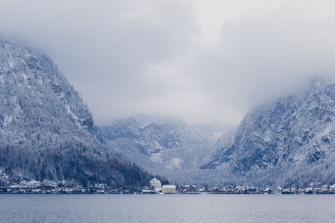 Scenic Winter Landscape of Alpine Village · Free Stock Photo