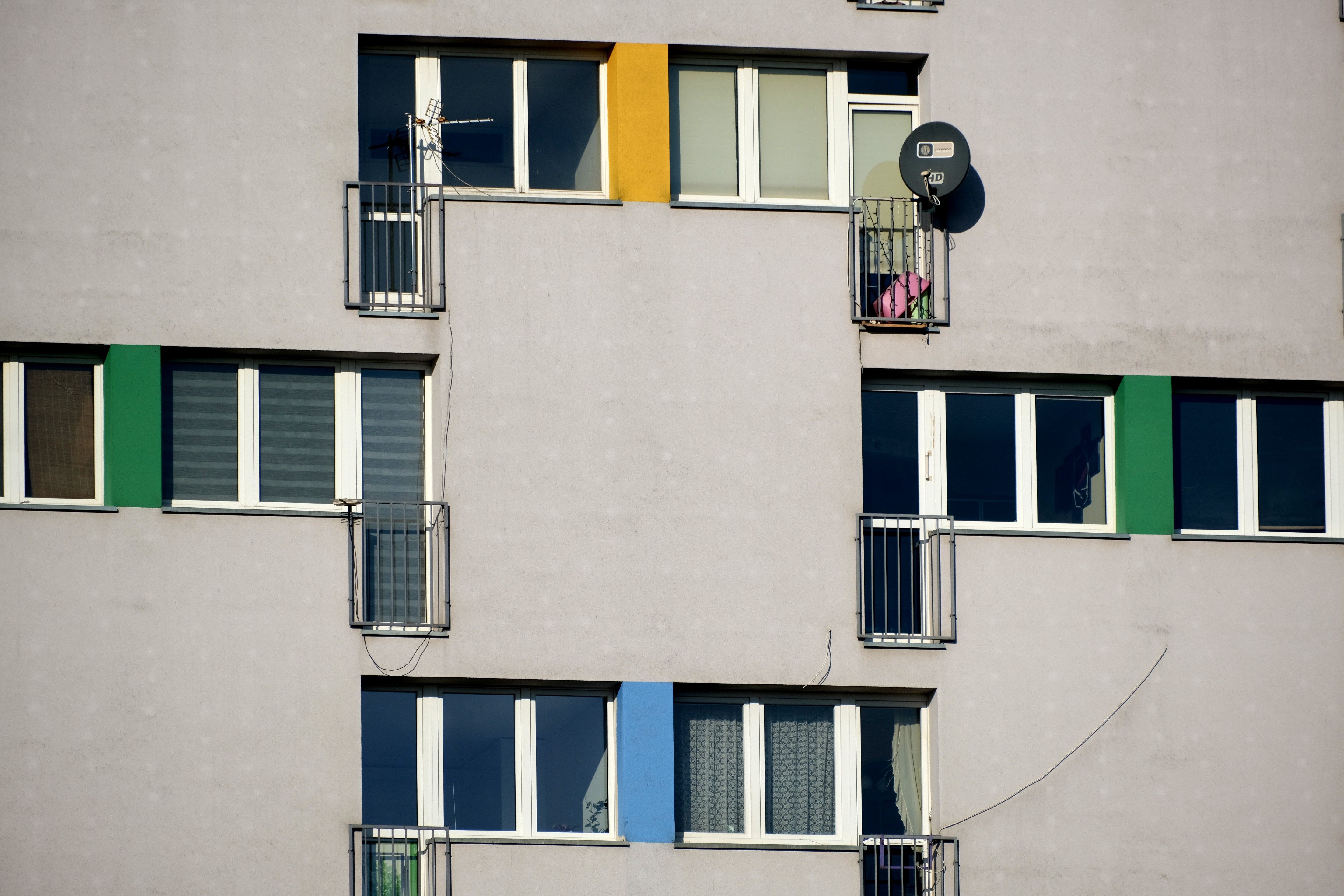 Colorful Modern Apartment Building Facade · Free Stock Photo