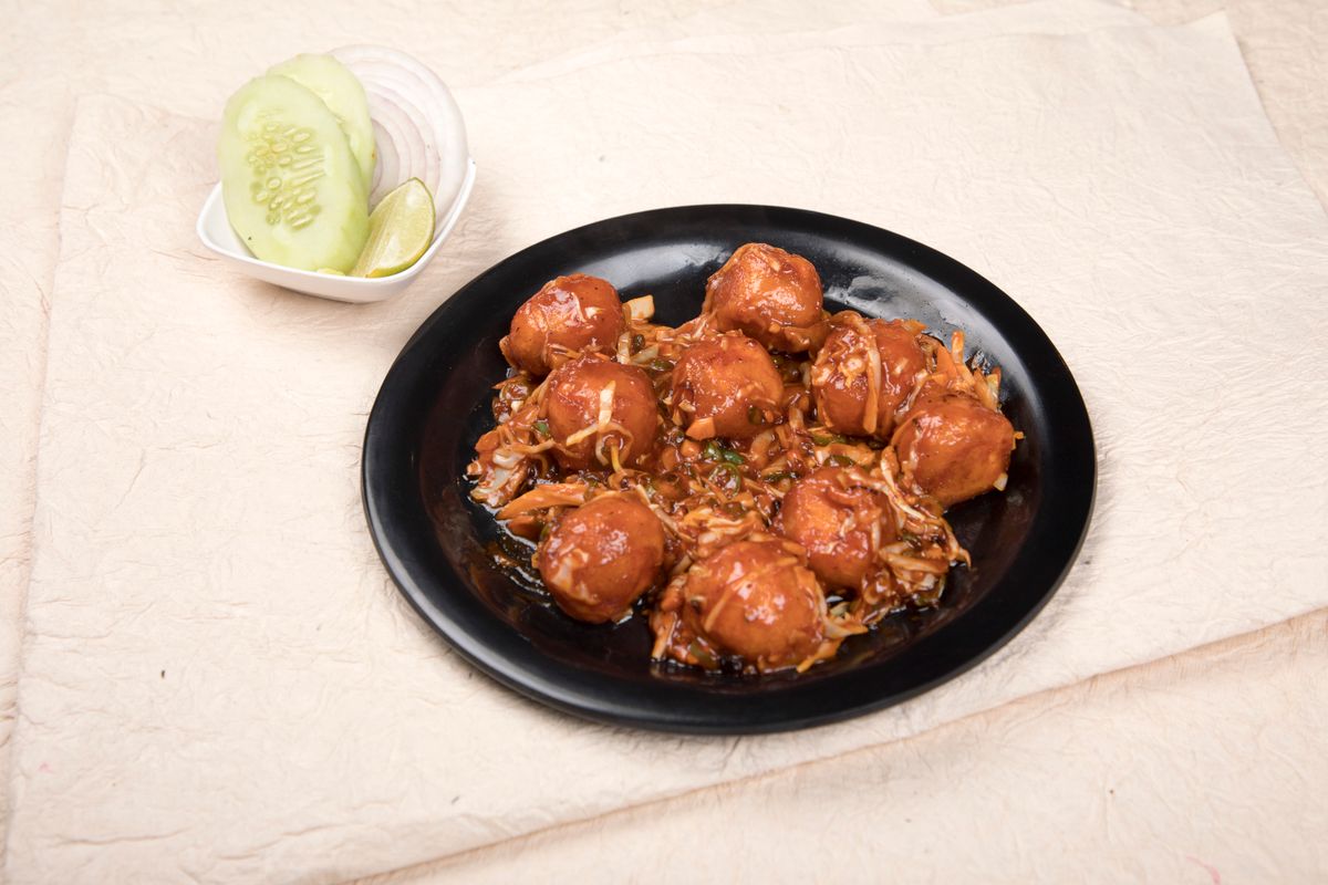 Veg Coin In Hot Garlic Sauce