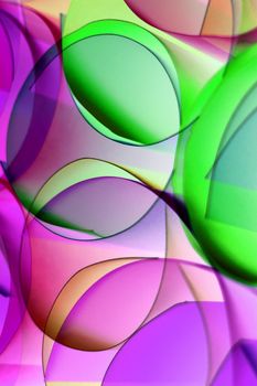 Vibrant abstract art featuring overlapping colorful circles creating an engaging visual pattern.