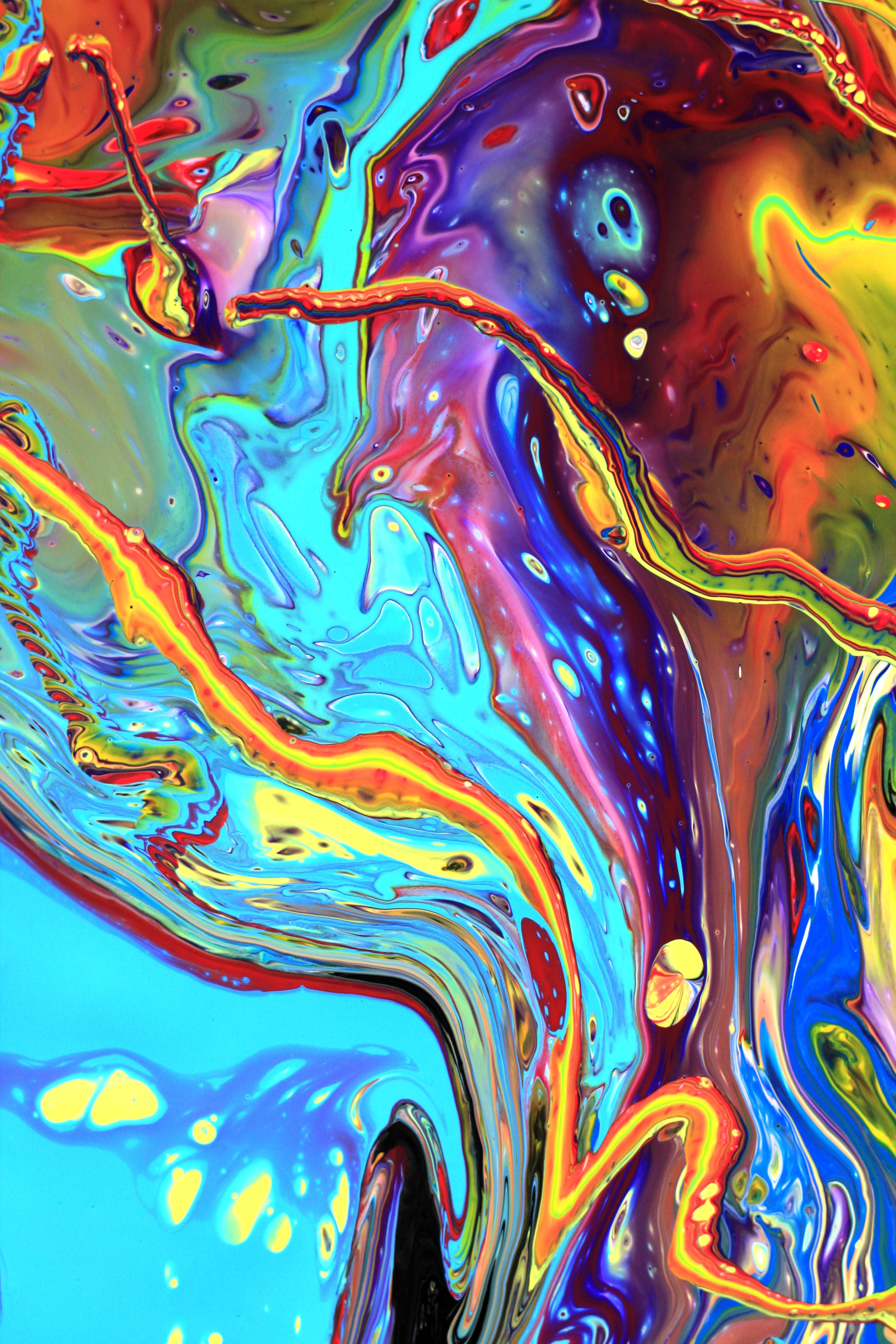 Vivid Abstract Swirl of Vibrant Colors · Free Stock Photo