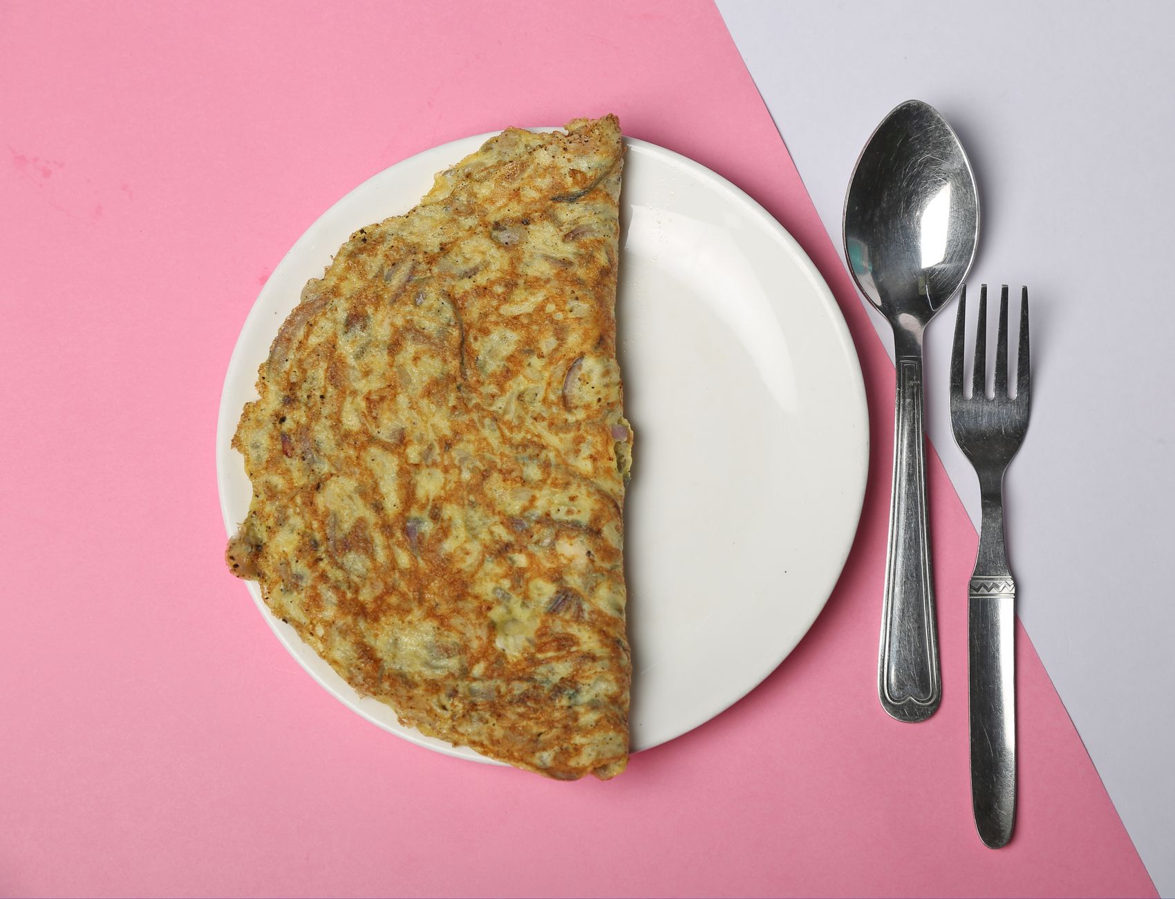 Omelete Recheada Proteica com Frango e Queijo Branco