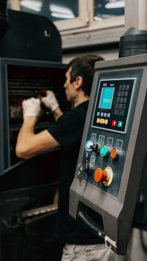 Industrial control panel operation