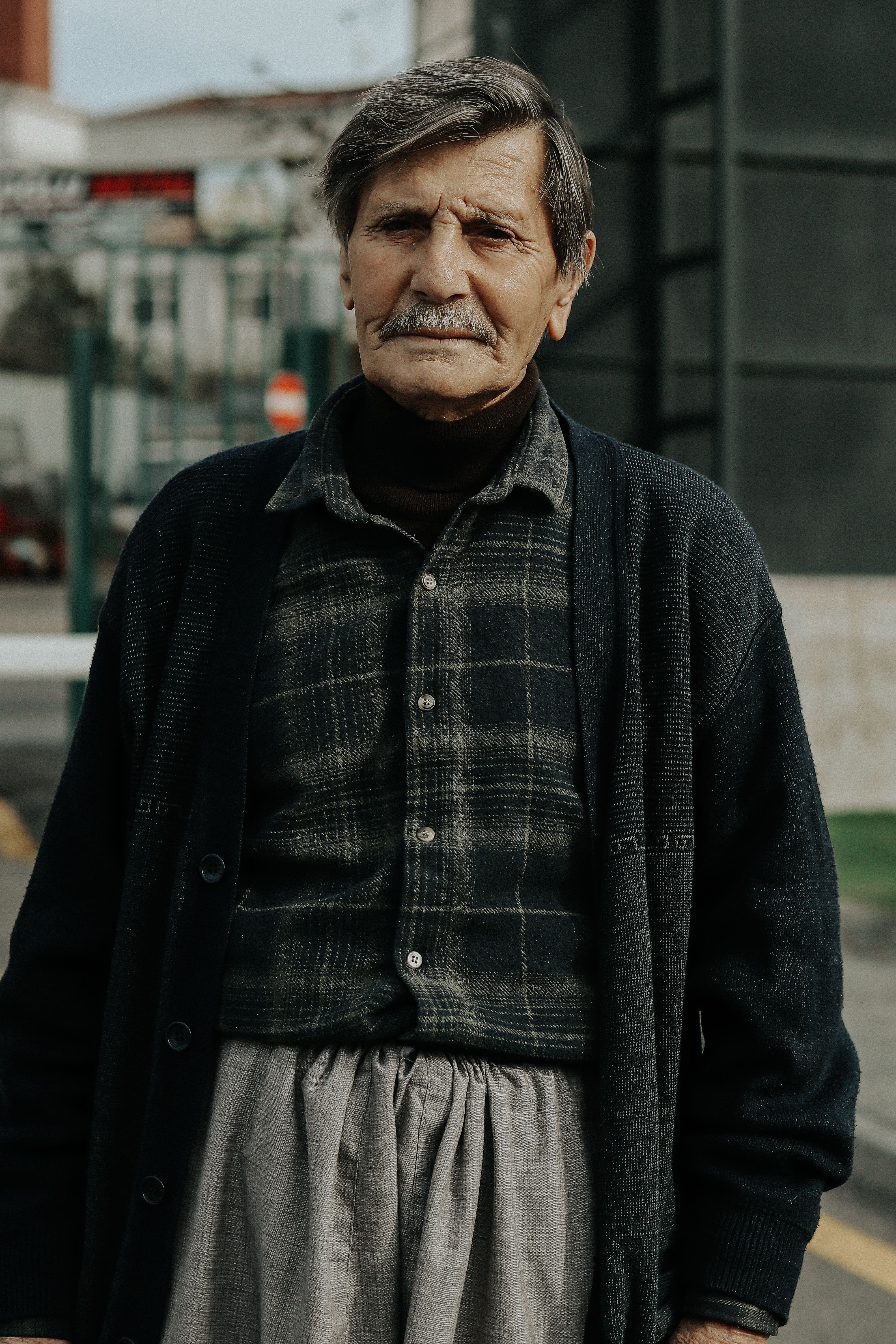 Portrait of older male instructor