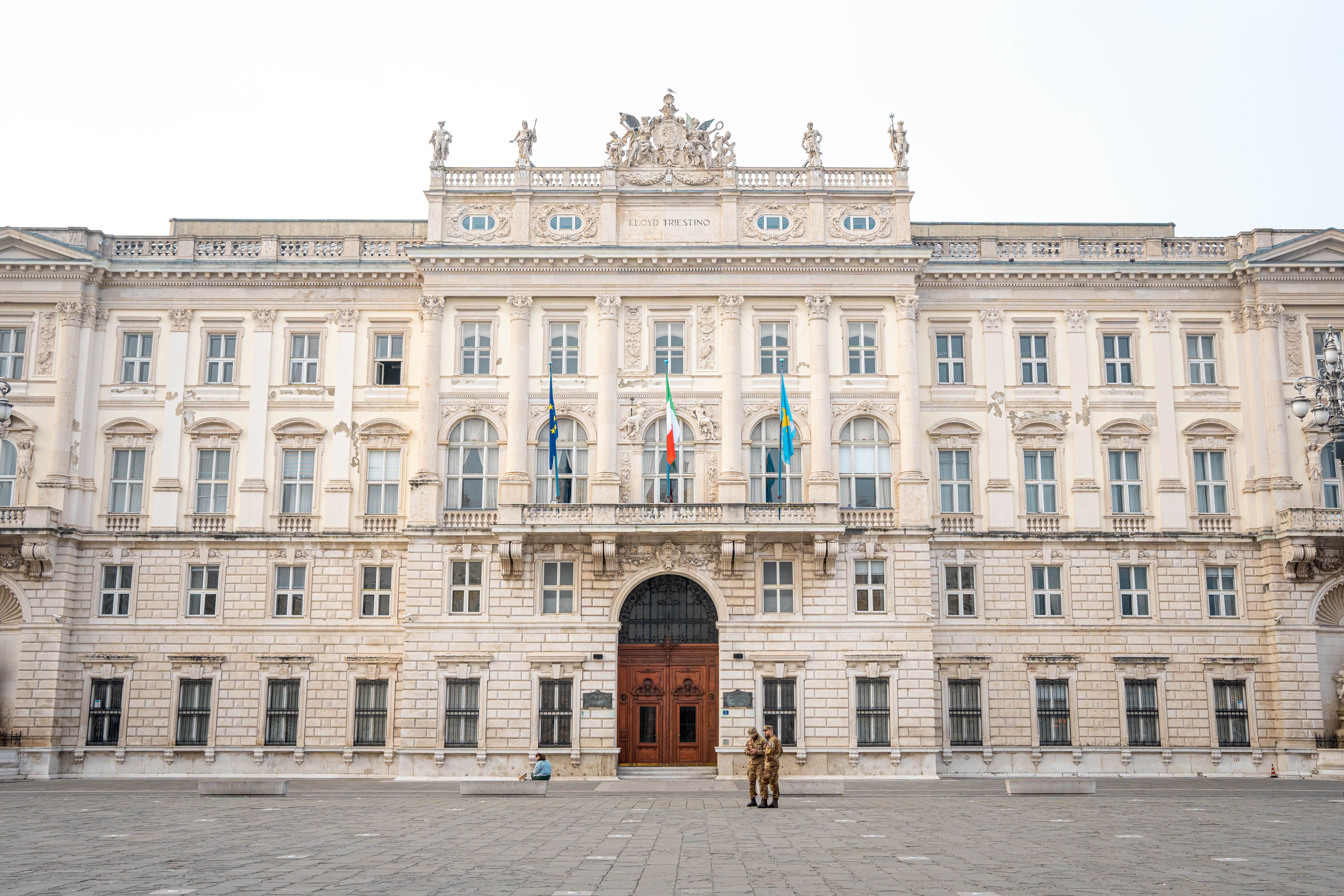 Renaissance palazzo with classical columns