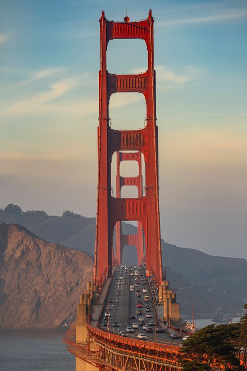 Golden Gate Bridge at Sunset in San Francisco · Free Stock Photo