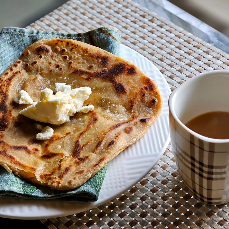 Riced Cauliflower and Soy Breakfast Flatbread