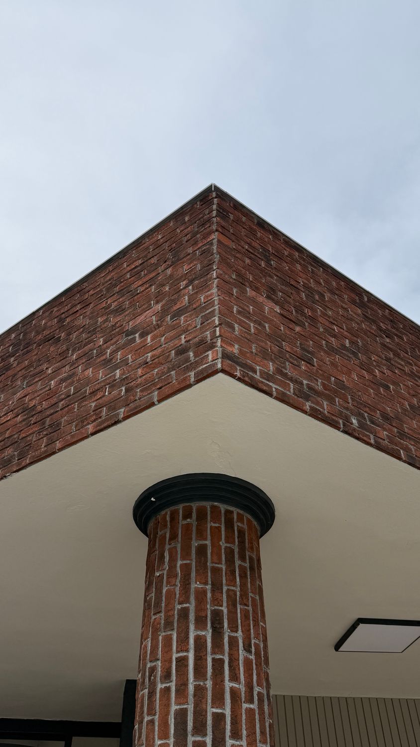 Brick Column Pattern Architectural Detail of Brick and Column Structure · Free Stock Photo