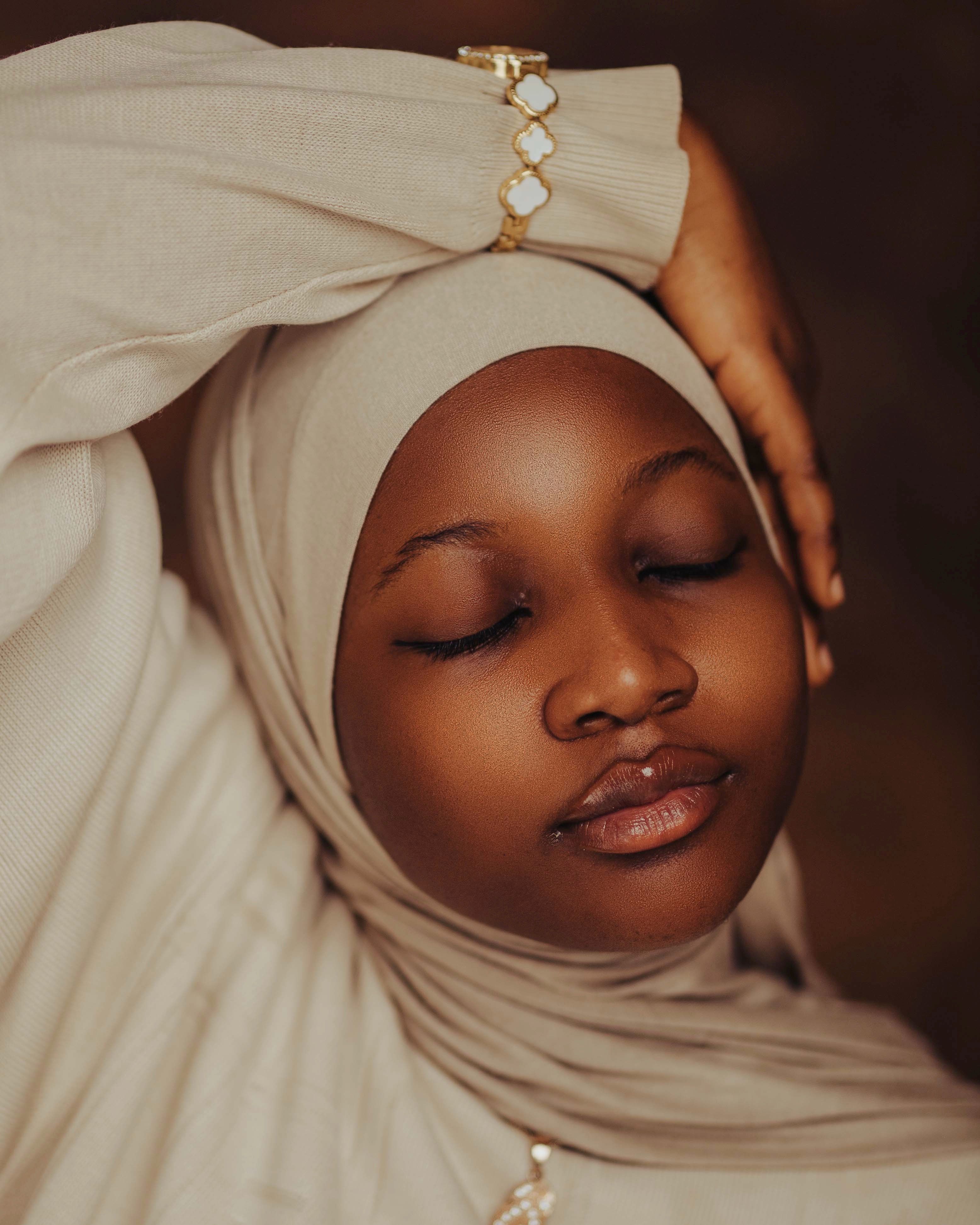 Serene Portrait of a Peaceful Young Woman · Free Stock Photo