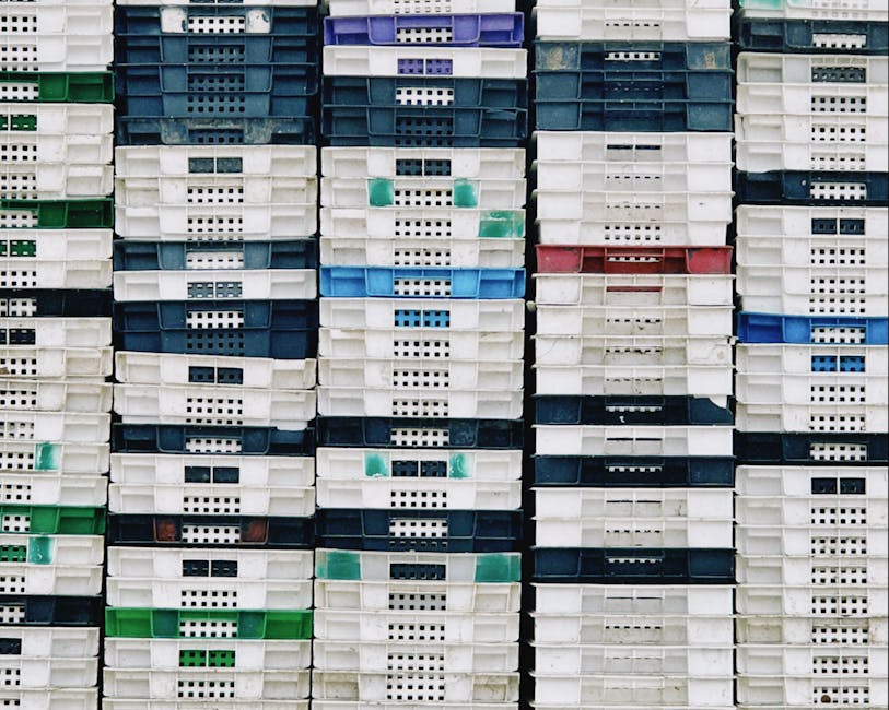 Close-up of interlocking modular exhibition stand panels at industry expo