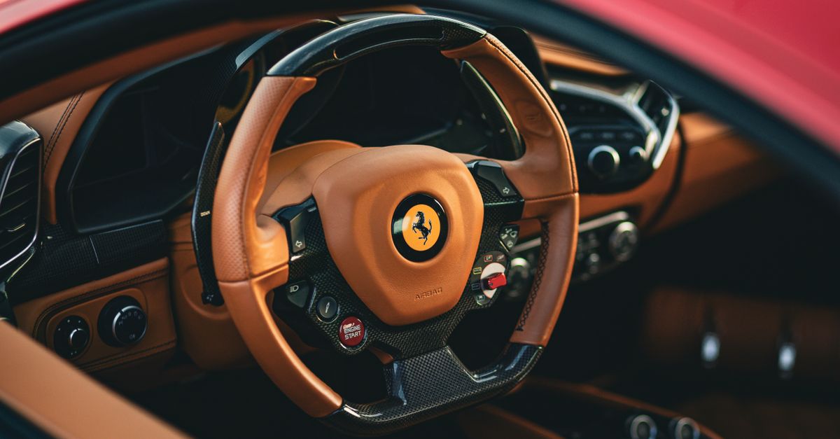 Luxury Sports Car Interior with Leather Trim · Free Stock Photo