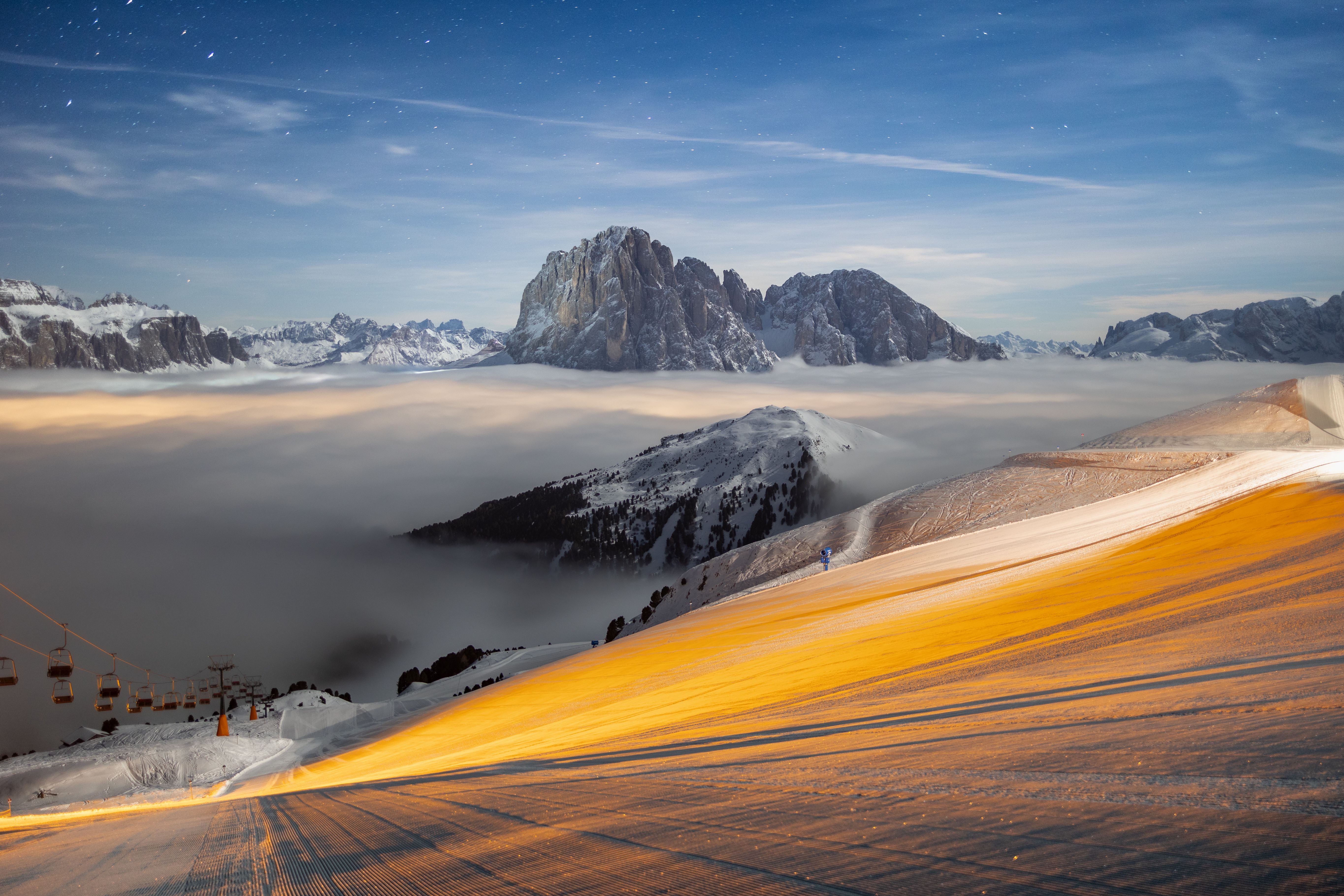 Free stock photo of the Alps, blue, contrast