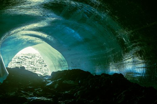 Free Explore the mesmerizing natural beauty of an ice cave in the Andes, Cusco, Peru. Stock Photo