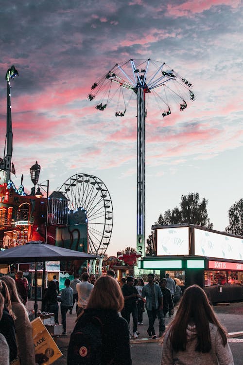 Photo Of An Amusement Park During Daytime