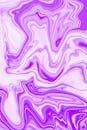 Vivid Abstract Purple and White Swirl Art