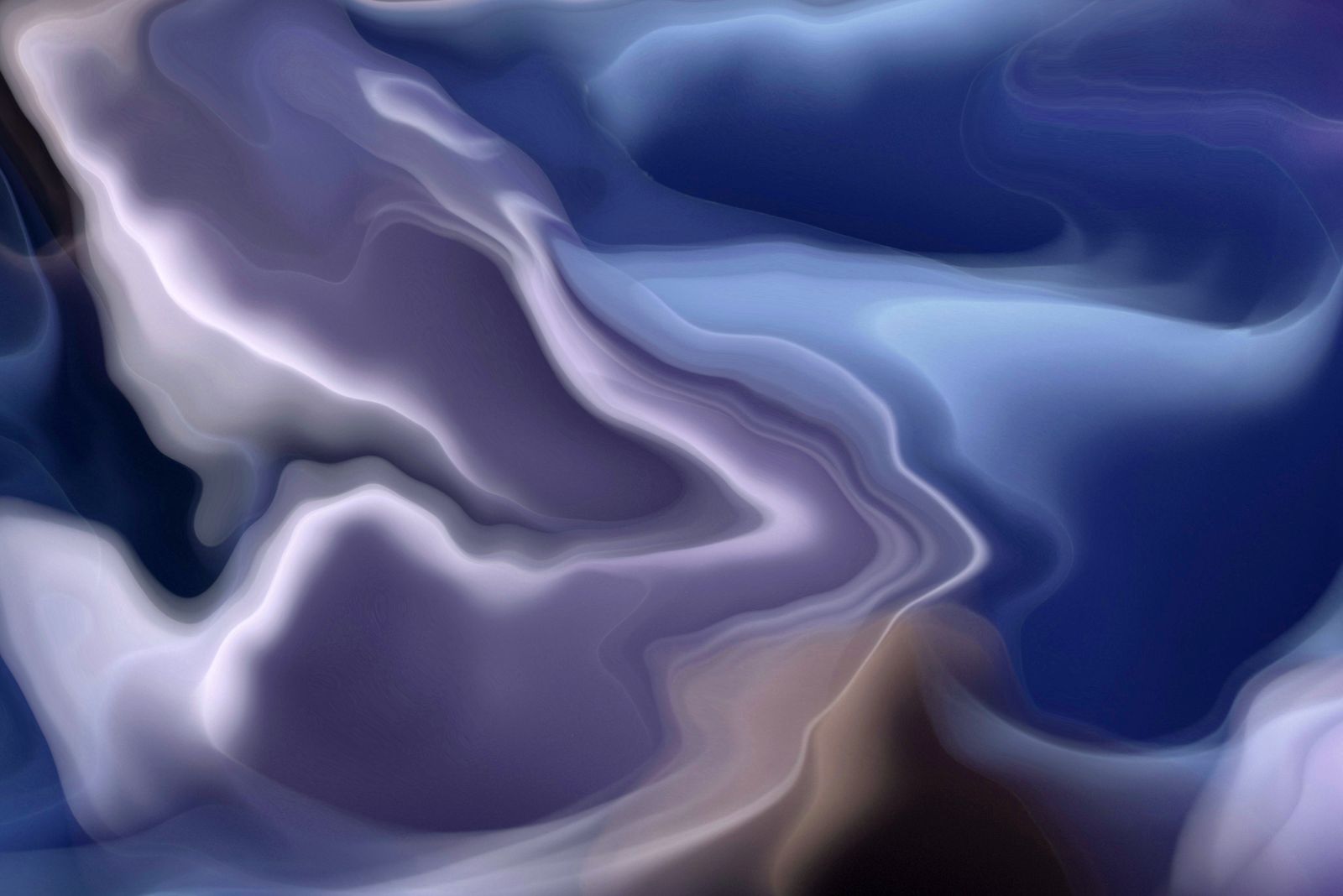 Imagem abstrata de ondas azuis em movimento