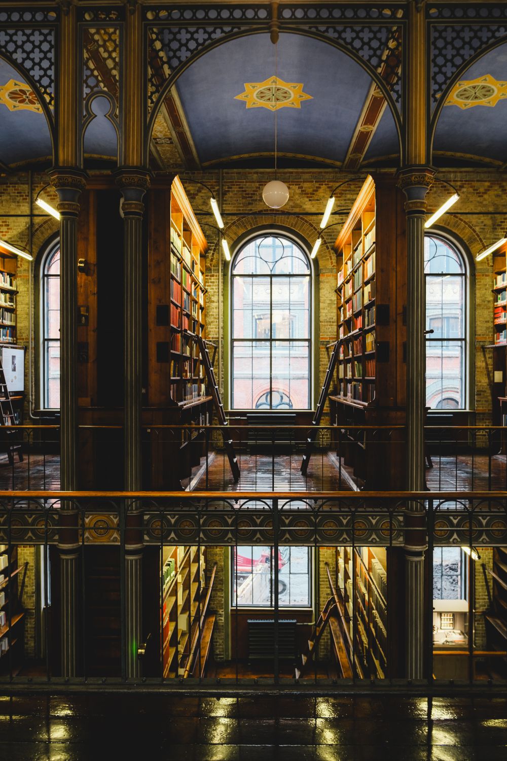 Stunning Victorian Library Interior With Arched Windows Free Stock Photo stunning-victorian-library-interior-with-arched-windows-free-stock-photo