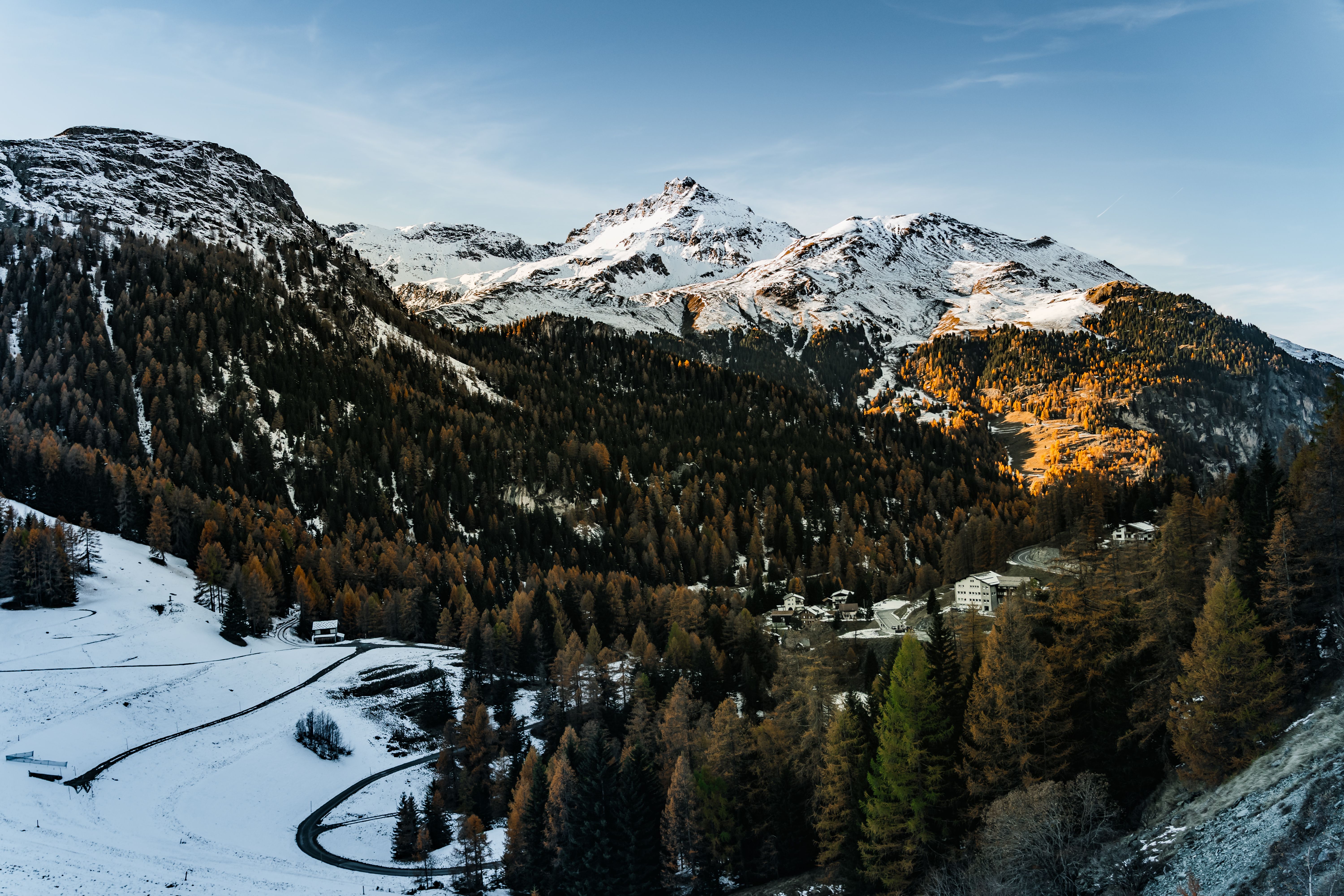 Breathtaking Alpine Mountain Landscape at Sunset · Free Stock Photo