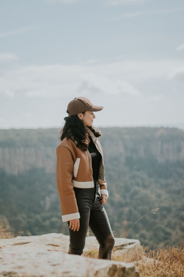 Shearling Jacket and Mom Jeans