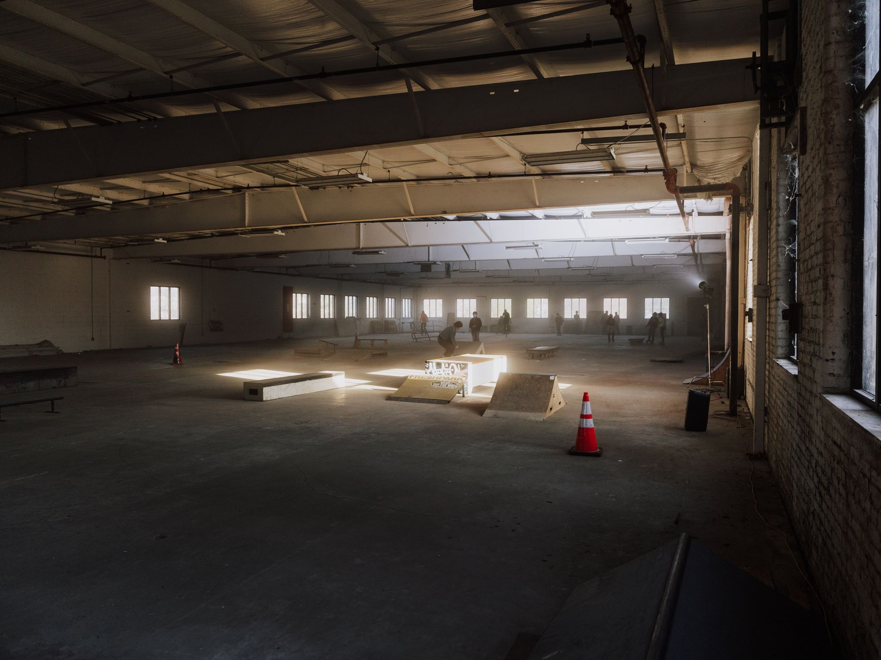 New Barn — belongings being loaded for transport to storage