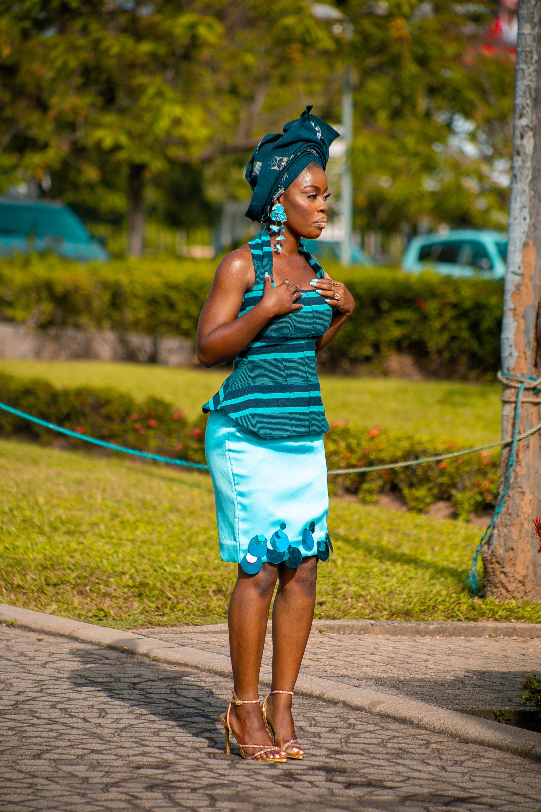 Evergreen professional model portrait