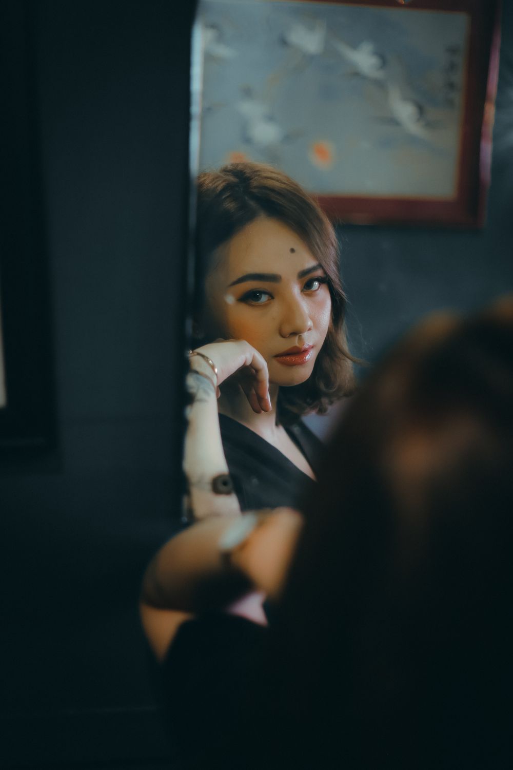 Woman's Reflection On A Mirror · Free Stock Photo