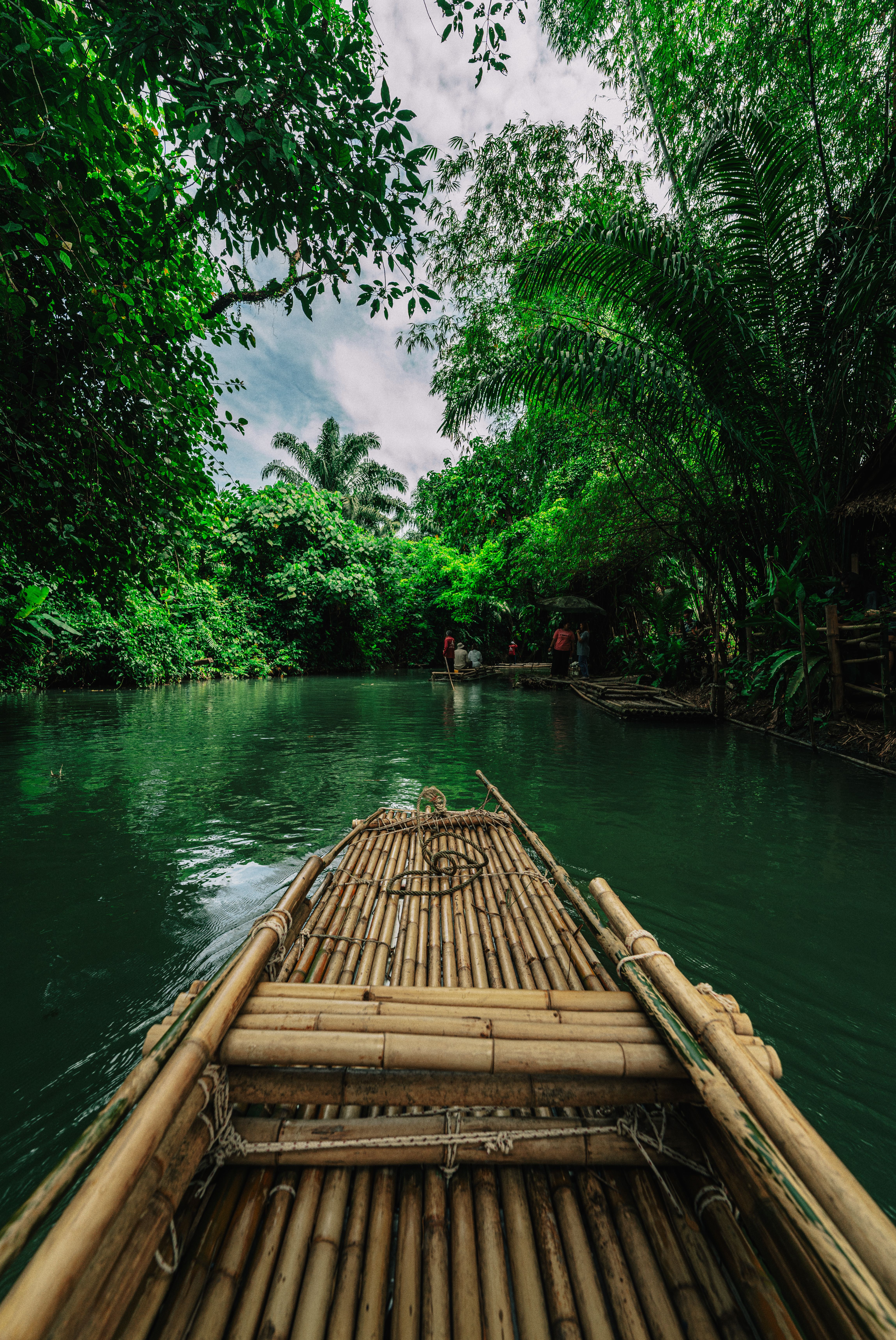 Bamboo rafting experience