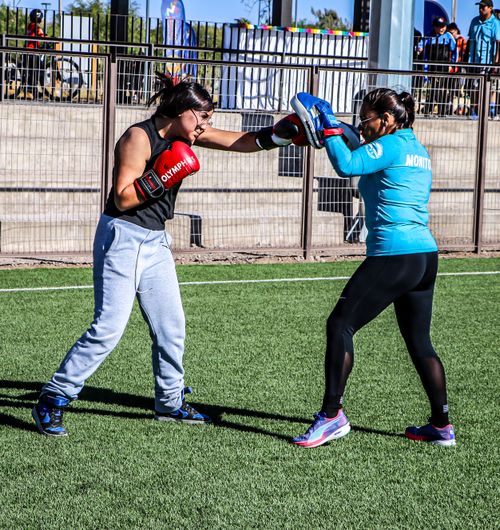 Boxing Outdoor Outdoor Boxing Training Session with Coach Β· Free Stock Photo