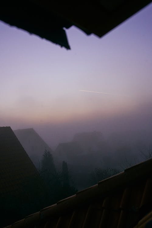 Photos gratuites de atmosphérique, brouillard, coucher de soleil