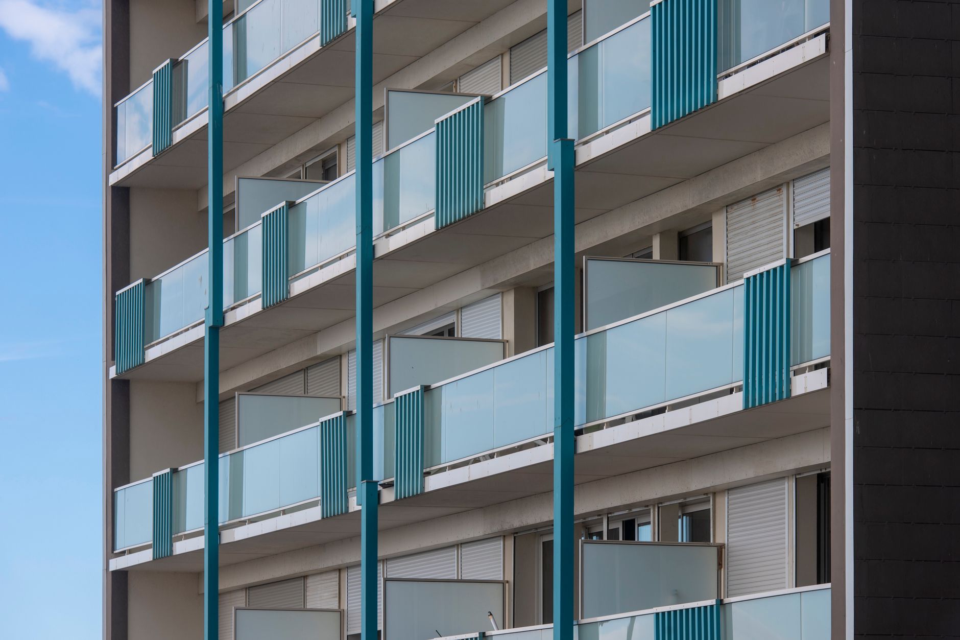Modern residential building in Ecuador