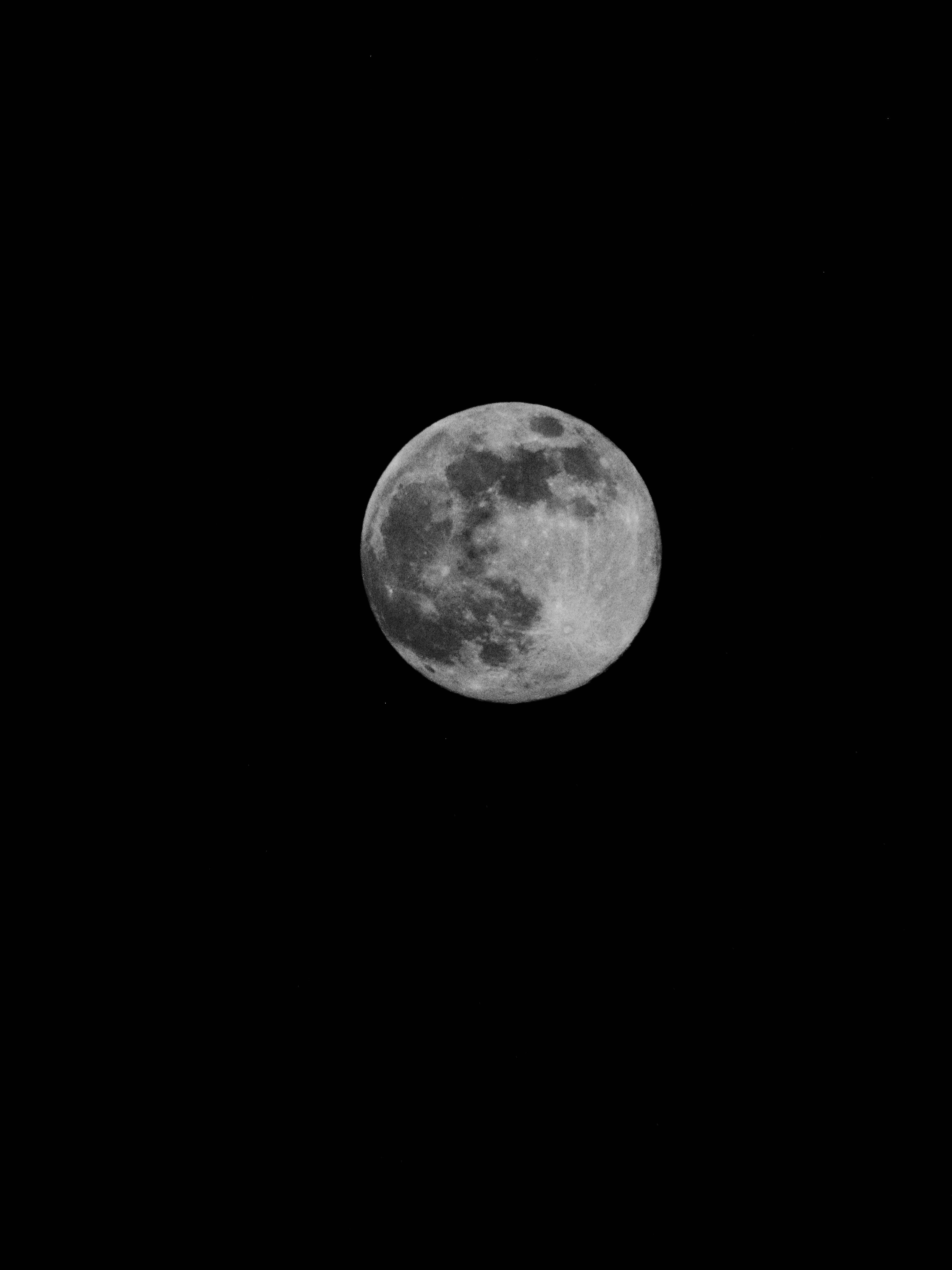 Full Moon in Black Night Sky · Free Stock Photo