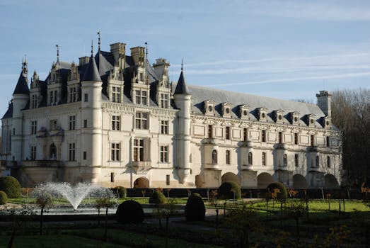 Free stock photo of blue, castle, fountain