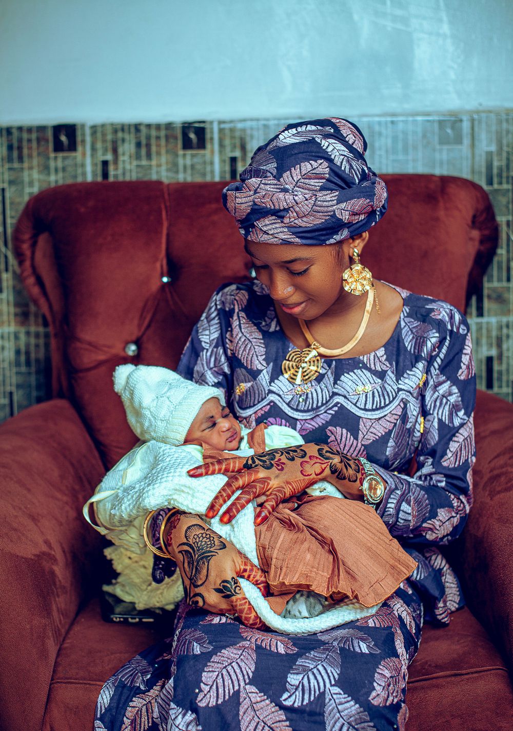 Illustrative stock photograph of maternal care