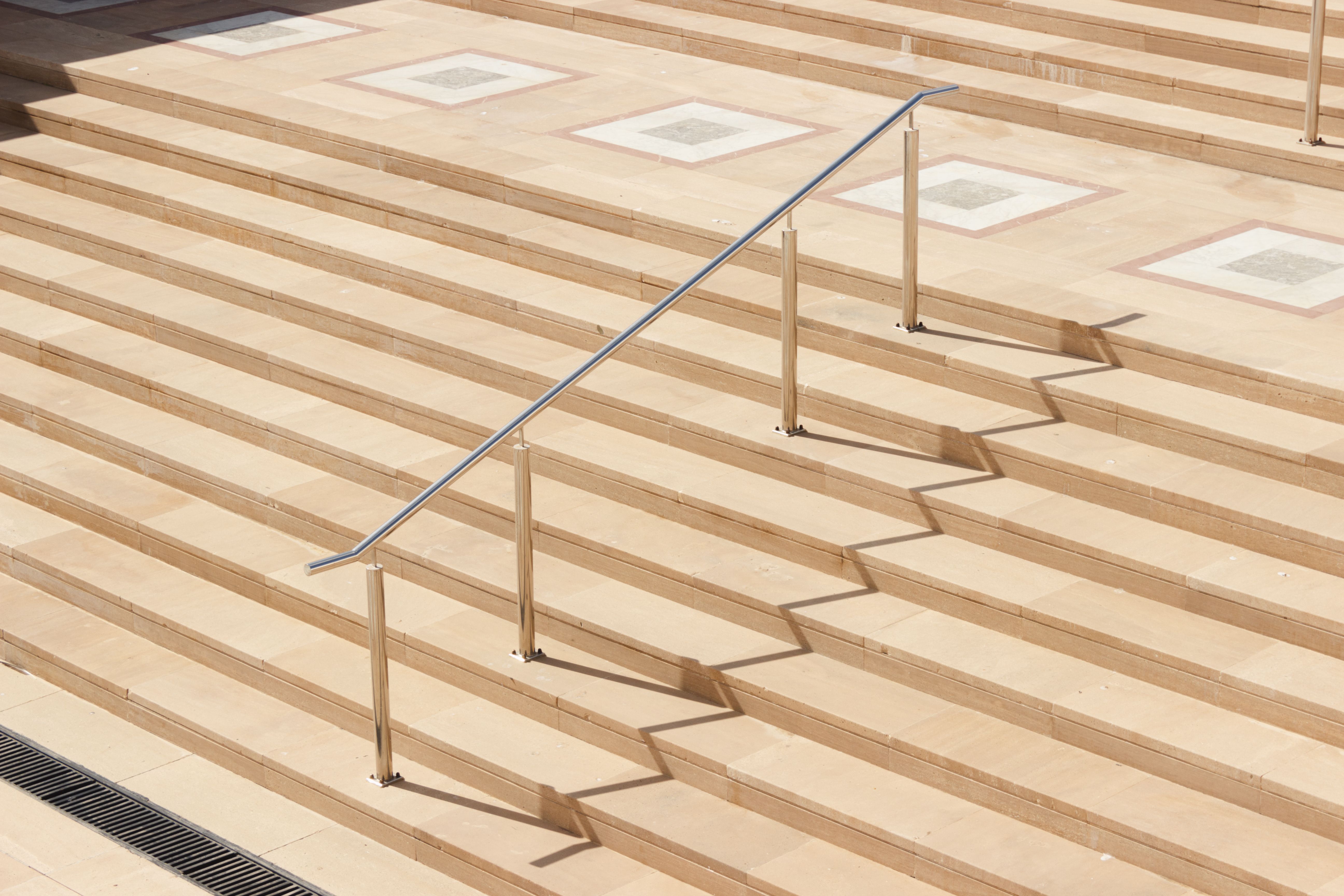 install outdoor steps handrail DIY concrete