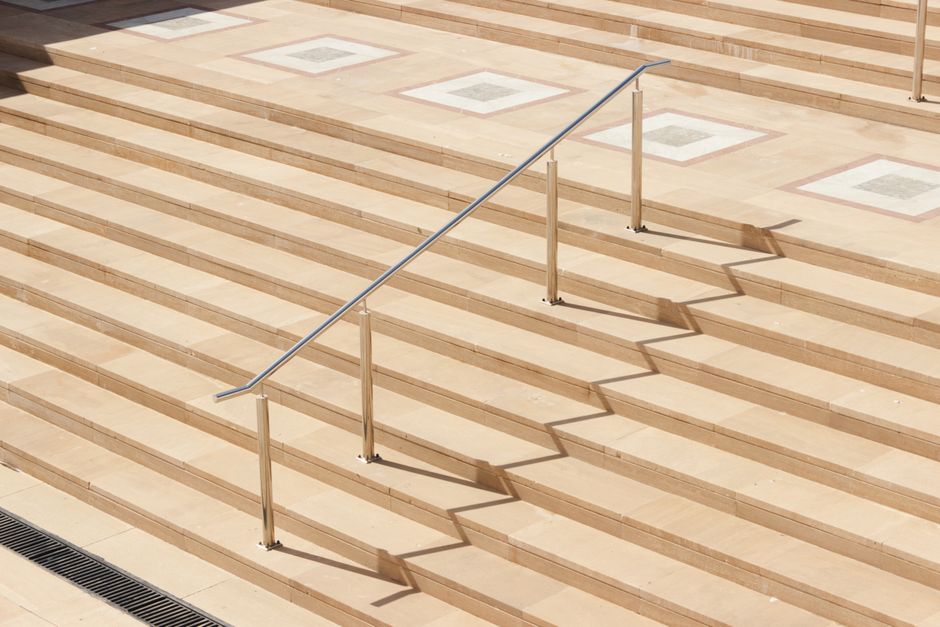 install outdoor steps handrail DIY concrete