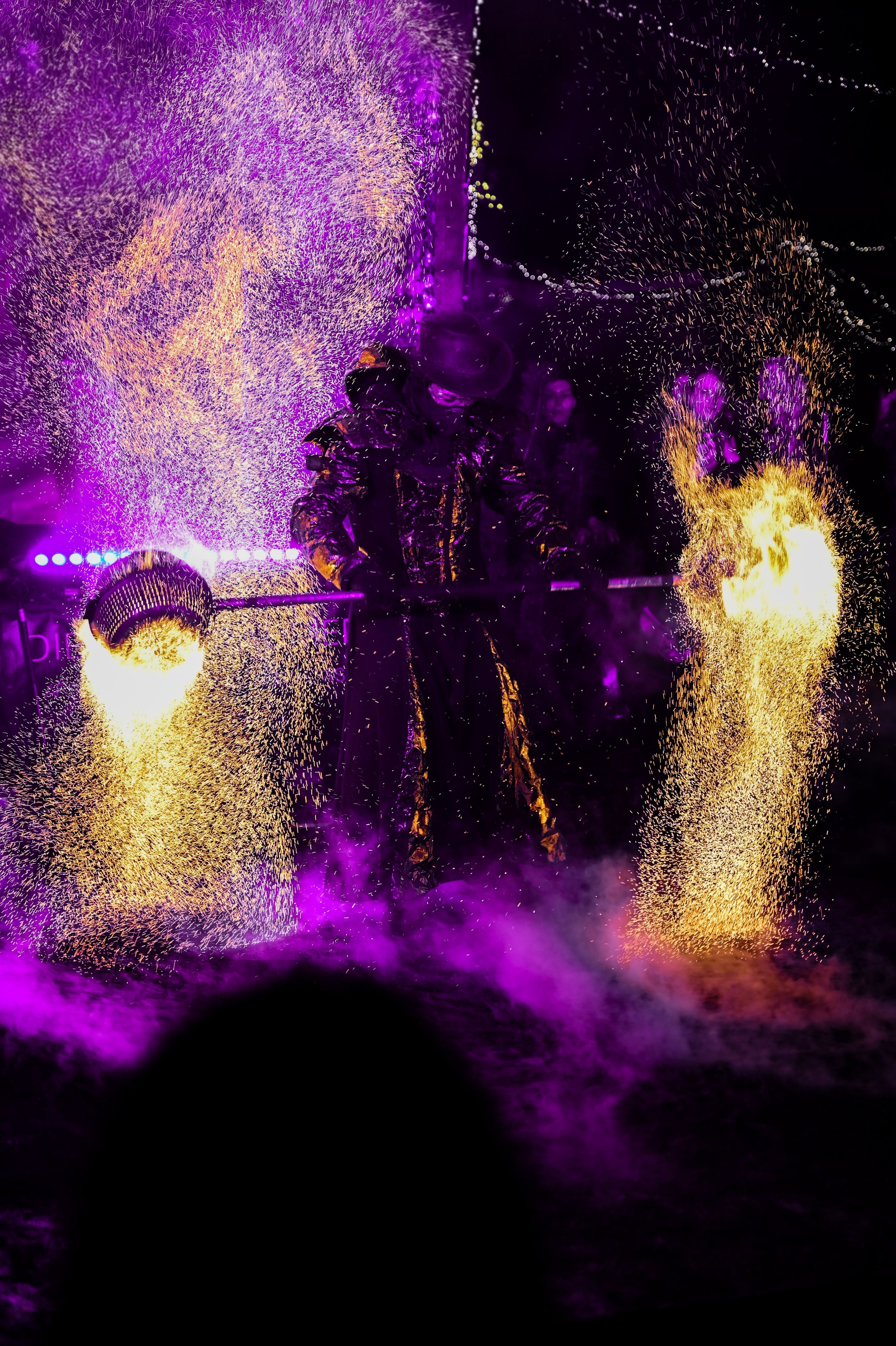 Dramatic Fire Performance at Night Festival · Free Stock Photo