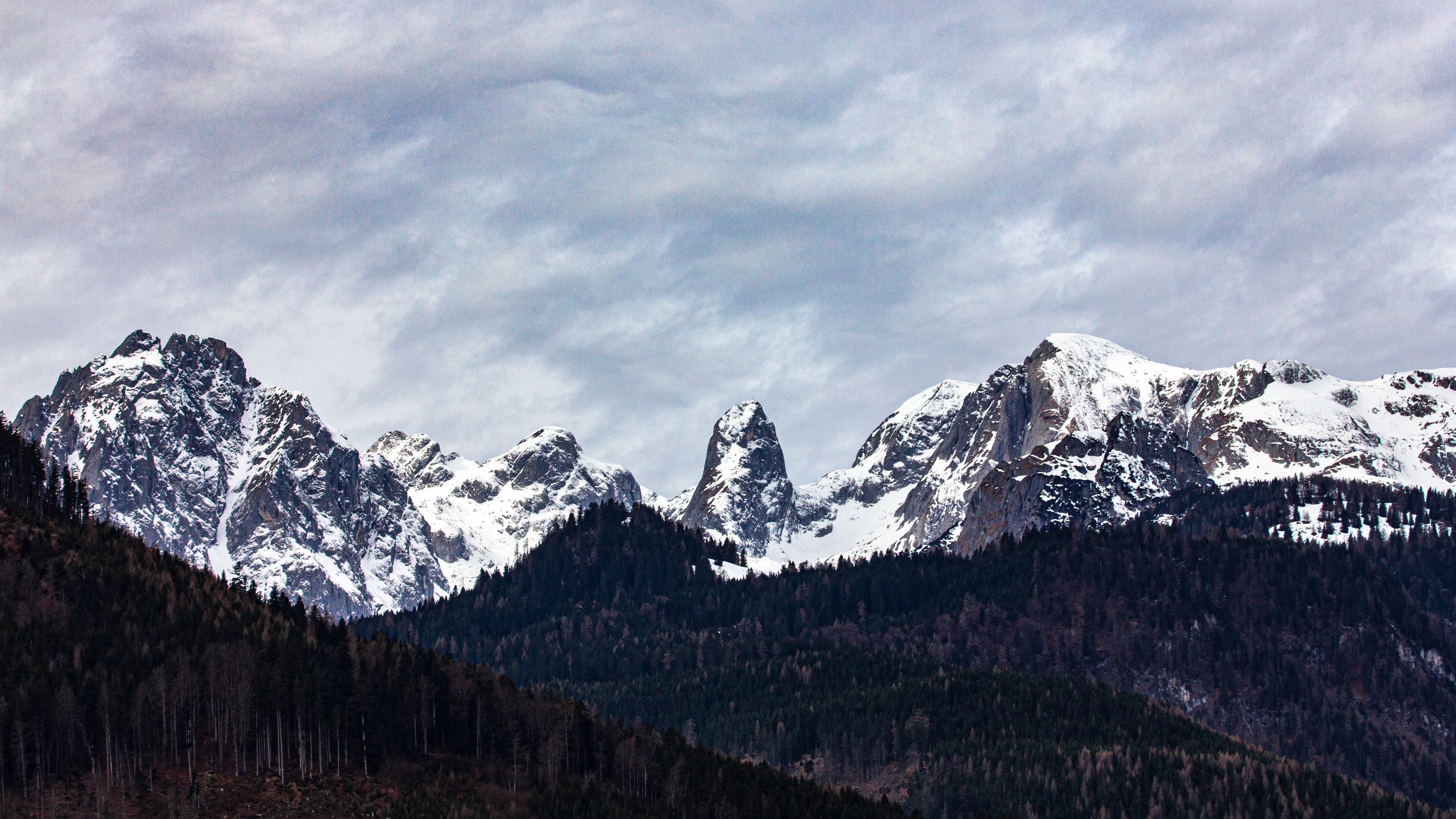 Snow-Capped Peaks of the Austrian Alps · Free Stock Photo