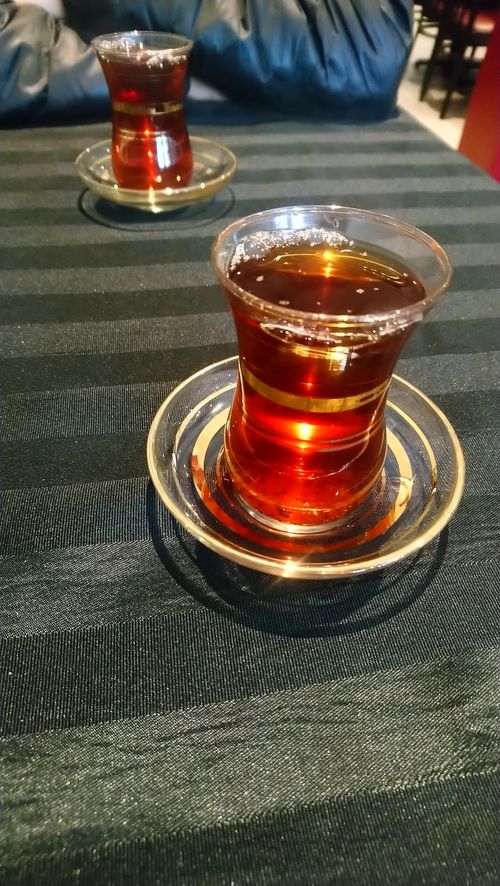 Free Turkish tea  Stock Photo