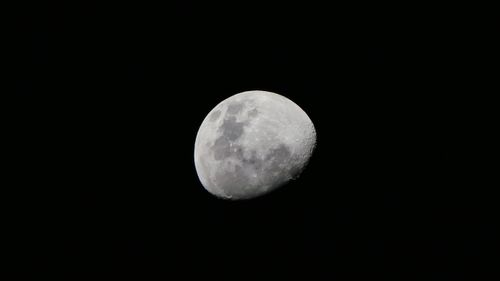 Free Crisp and detailed image of the moon set against a black night sky, displaying its craters. Stock Photo