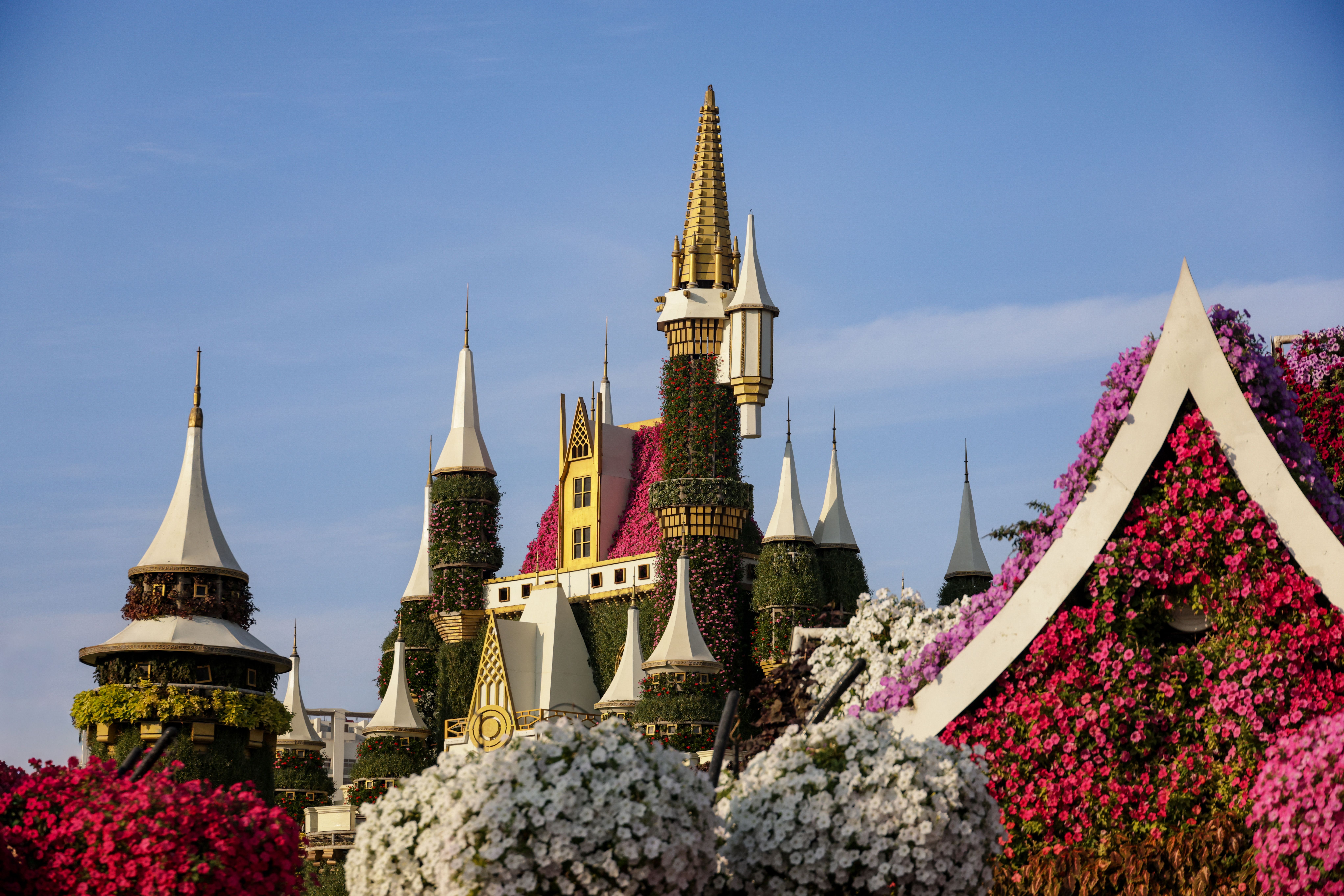 Enchanting Floral Castle in Blooming Garden · Free Stock Photo