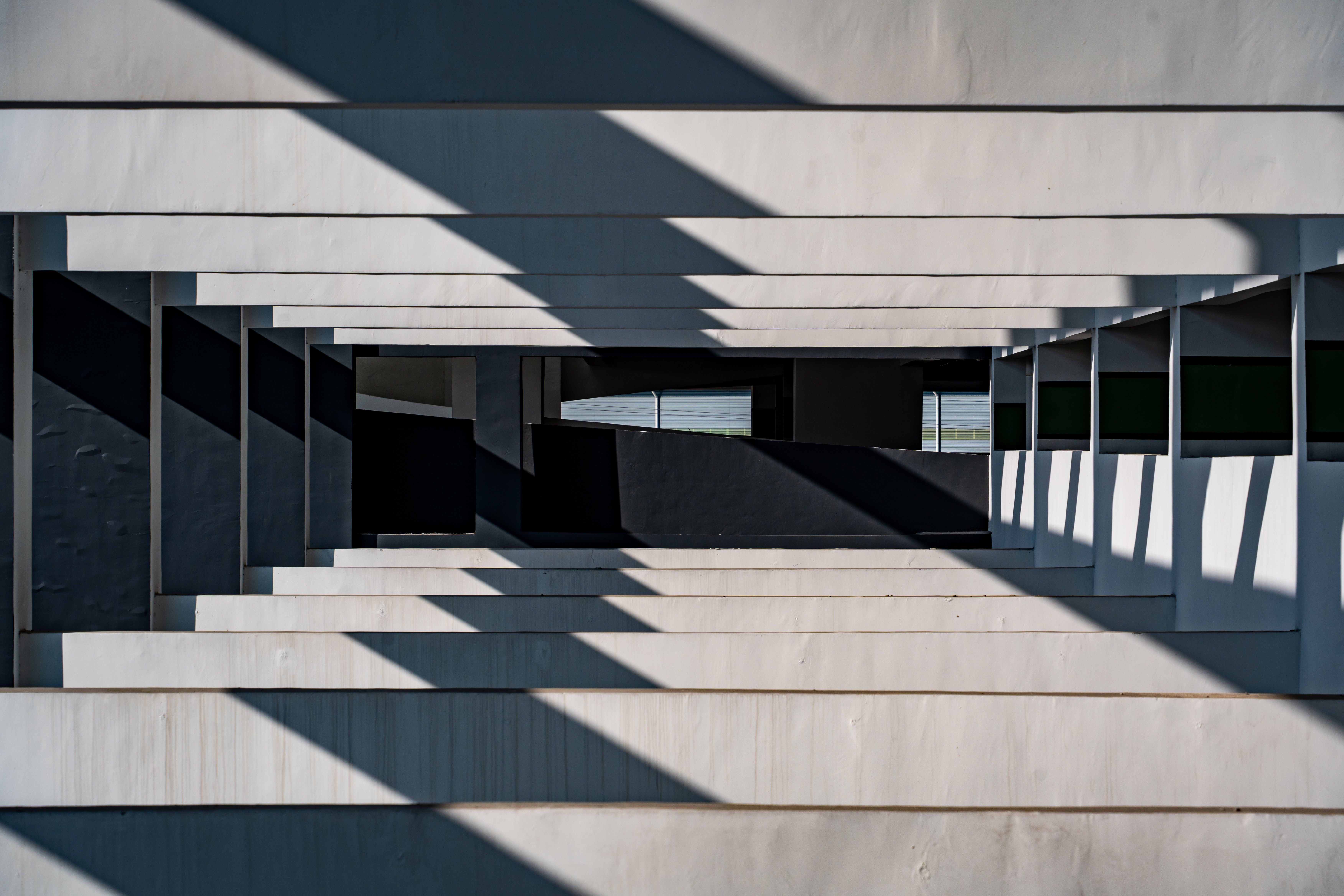 abstract modern architecture with shadows