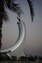 Iconic Modern Architecture in Qatar at Dusk